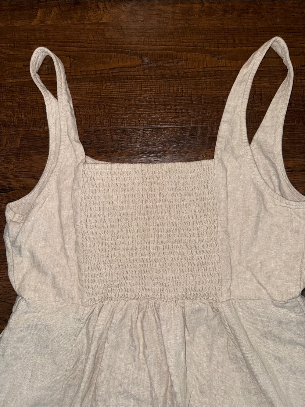 Old Navy Fit & Flare Linen Blend Midi Dress - Picture 6 of 6